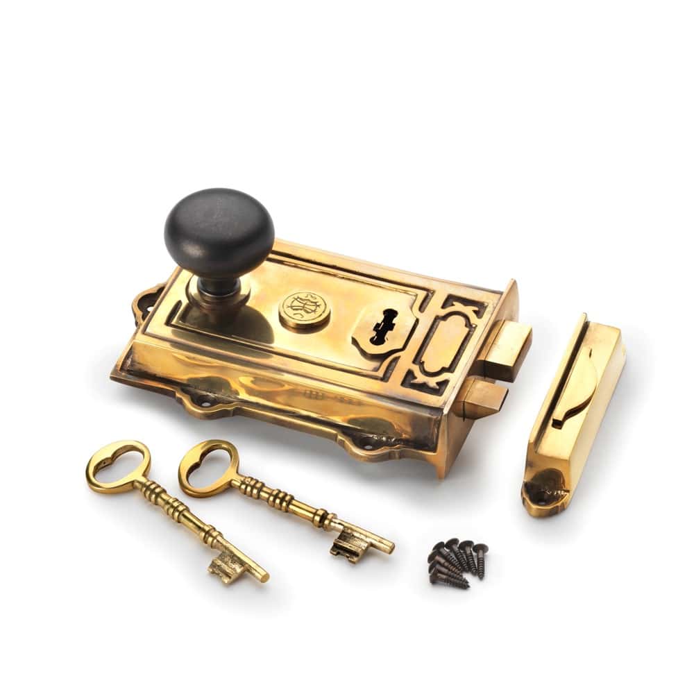 Solid Brass Rim Knob and Lock Sets | Traditional Door Locks – ABHardware