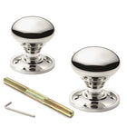 Polished Nickel Cottage Door Knobs