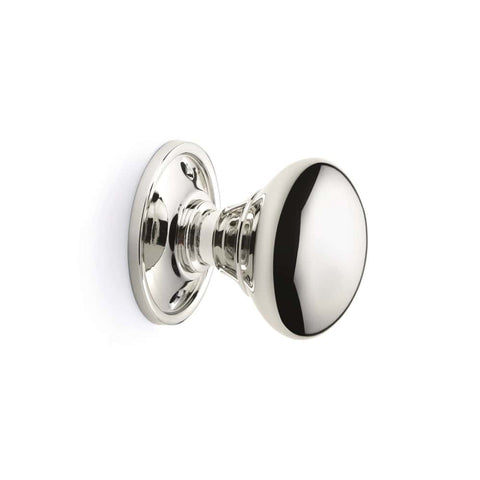 Polished Nickel Cottage Door Knobs
