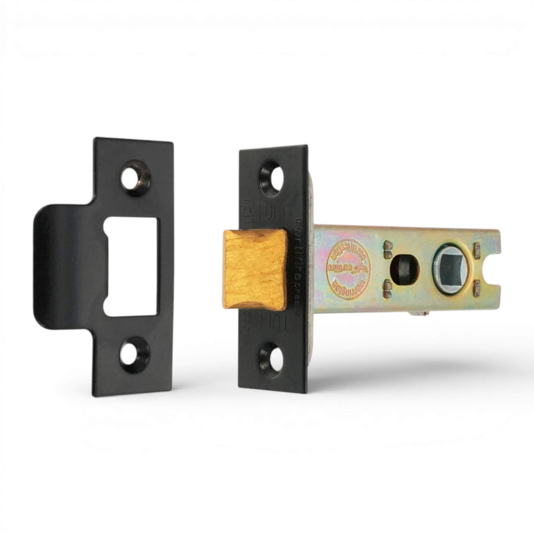 Powder Coated Black Heavy Duty Tubular Mortice Door Latch – 4
