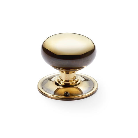 65mm Aged Brass Cottage Door Knobs