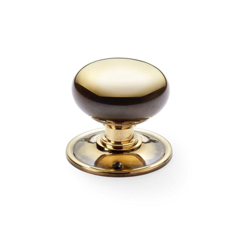 65mm Aged Solid Brass Cottage Rim Mortice Door Knobs Knob Pair Set Quality