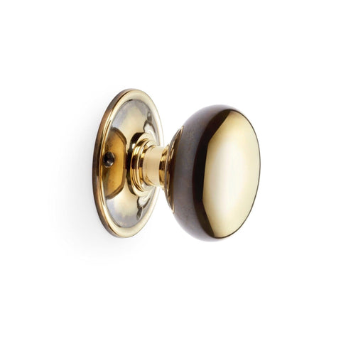 65mm Aged Solid Brass Cottage Rim Mortice Door Knobs Knob Pair Set Quality