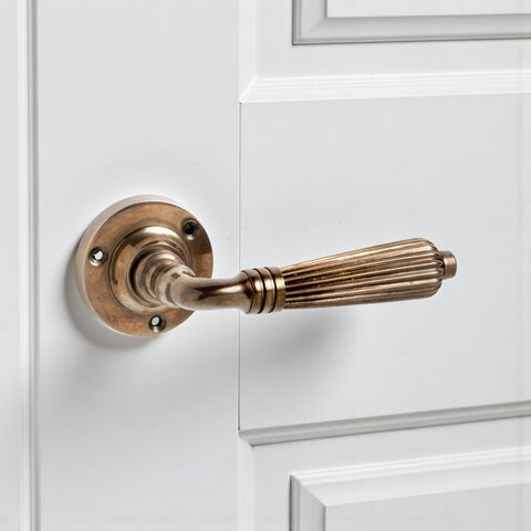 8 Pairs of Antique Regency Lever Door Handles