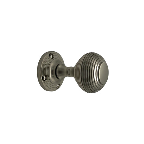8 Pairs Satin Nickel Beehive Sprung Mortice Solid Door Knobs Knob Pair Set