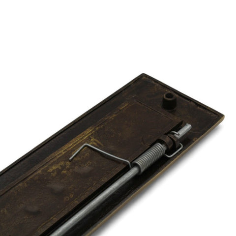 Aged Solid Brass Letters Letter Box Plate 250 x 76mm