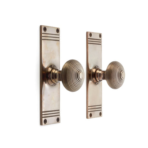 Antique Beehive Door Knobs On Backplate