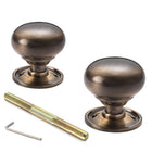 Antique Brass Cottage Door Knobs