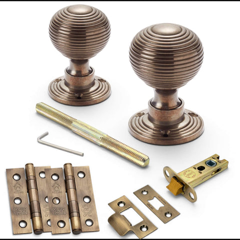 Antique Hollow Beehive Door Knobs