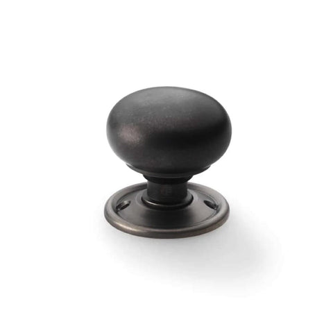 Black Antique Olde Victorian Rim Lock Matt Antique Cottage Door Knobs