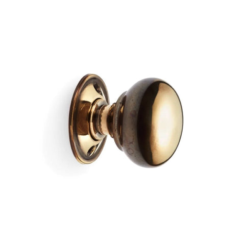 Black Brass Flanged Rim Lock 40mm Aged Brass Cottage Door Knobs