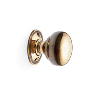 Thumbnail for Black Brass Olde Victorian Rim Lock 40mm Aged Brass Cottage Door Knobs