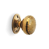 Thumbnail for Black Brass Olde Victorian Rim Lock Aged Brass Hammered Cottage Door Knobs