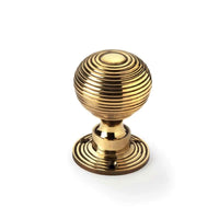Thumbnail for Black Brass Olde Victorian Rim Lock Hollow Aged Brass Beehive Door Knobs