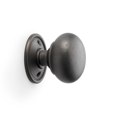 Black Brass Olde Victorian Rim Lock Matt Antique Cottage Door Knobs