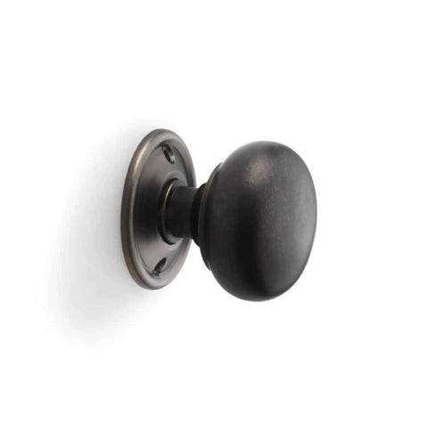 Black Brass Olde Victorian Rim Lock Pewter Cottage Door Knobs