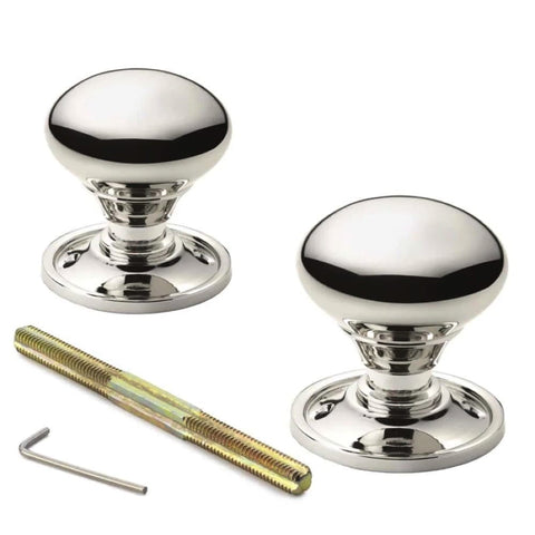Black Brass Rim Latch Lock Polished Nickel Cottage Door Knobs