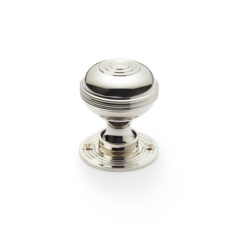 Cast Iron Davenport Rim Lock Polished Nickel Bloxwich Door Knobs Knob Set