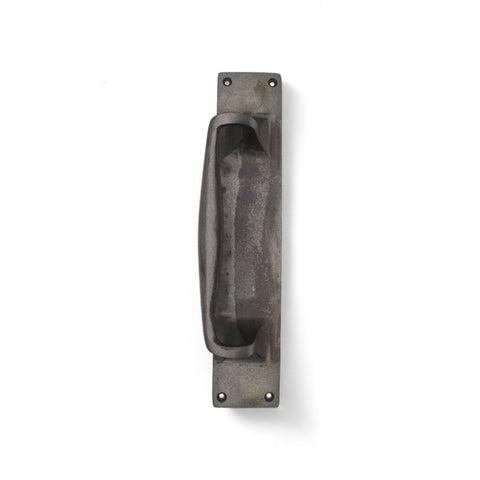 Cast Iron Door Pull Handle On Backplate 300mm x 60mm
