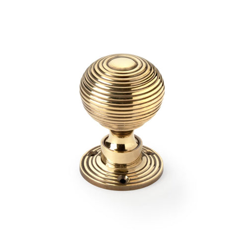 Cast Iron Davenport Rim Lock Aged Solid Brass Beehive Door Knobs Knob Set