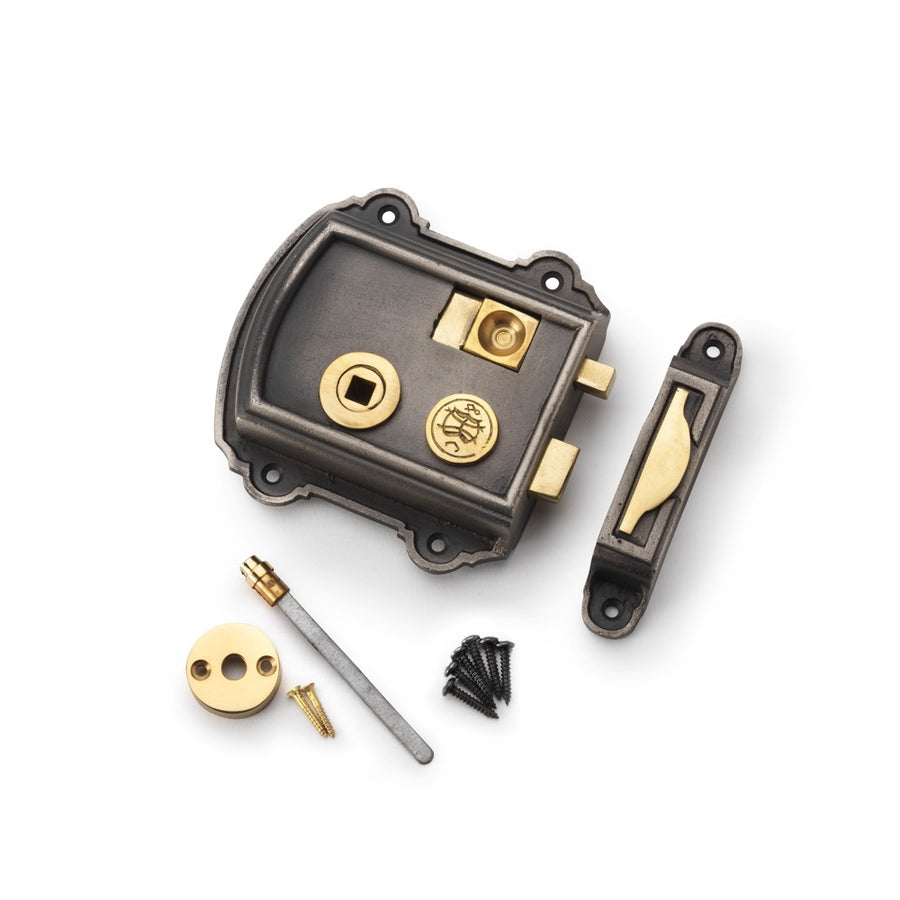 Feature Rim Lock Cast Iron Victorian Rim Lock | AB Hardware – ABHardware