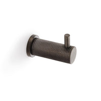 Thumbnail for Dark Bronze Knurled Coat Hook From Solid Brass
