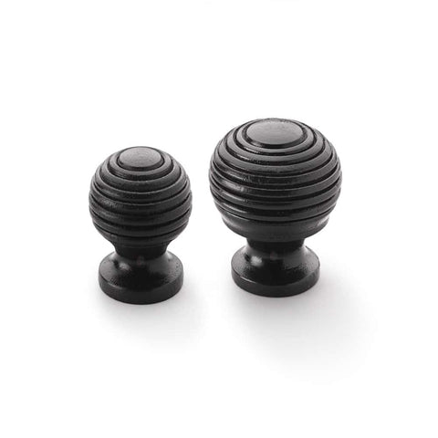Large Ebonised Beehive Cupboard Knob
