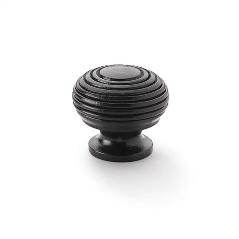 Large Ebonised Beehive Cupboard Knob