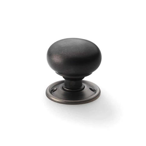 Large Victorian Gothic Rim Lock Pewter Cottage Door Knobs