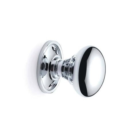 Large Victorian Gothic Rim Lock Polished Chrome Cottage Door Knobs