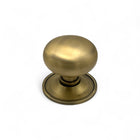 Matt Antique Brass Plain Cottage Centre Door Knob