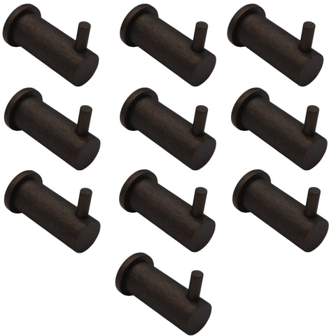 Matt Antique Hammered Coat Hook - Pack Of 10