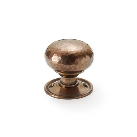 Old Victorian Style Solid Brass Antique Hammered Black Door Rim Lock Knob Set