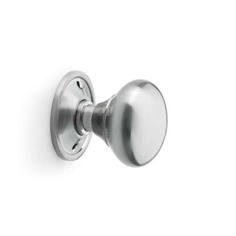 Pewter Cast Iron Davenport Rim Lock Satin Chrome Cottage Door Knobs