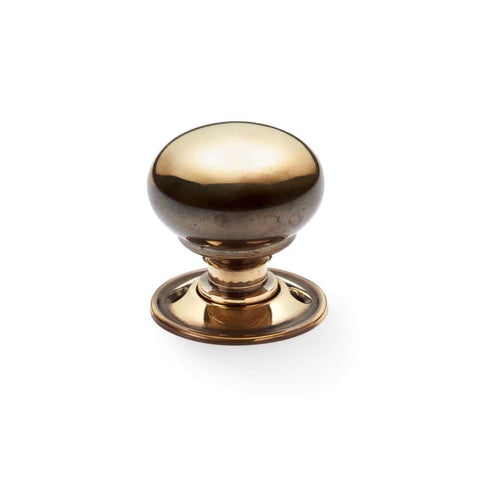 Pewter Cast Iron Regency Rim Lock 40mm Aged Brass Cottage Door Knobs