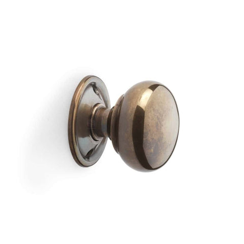 Pewter Cast Iron Regency Rim Lock 50mm Antique Cottage Door Knobs