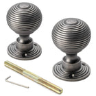Pewter Hollow Beehive Door Knobs
