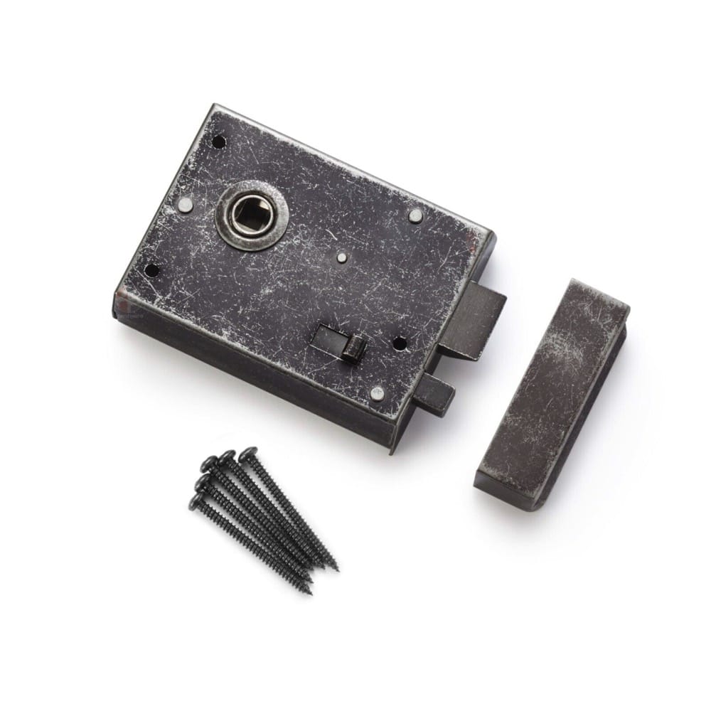 Pewter Rim Latch Lock | AB Hardware – ABHardware