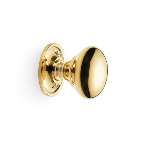 Polished Brass Cottage Door Knobs