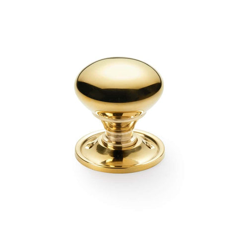 Polished Brass Davenport Rim Lock Polished Brass Cottage Door Knobs