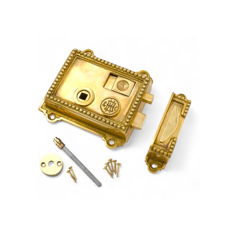 Polished Brass Regency Rim Lock