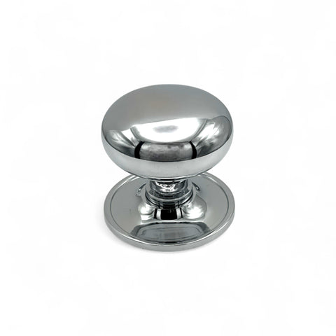Polished Chrome Plain Cottage Centre Door Knob