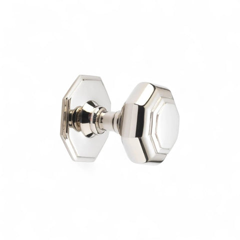 Polished Nickel Octagonal Centre Door Knob