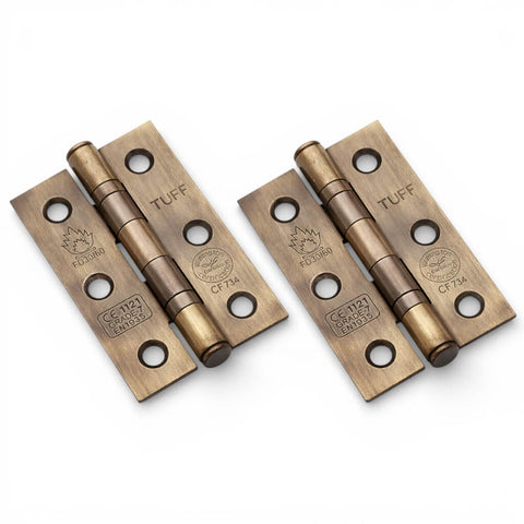 Rosewood Beehive Door Knobs with Antique Brass Backplates – Latch & Lock Options