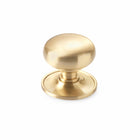 Satin Brass Plain Cottage Centre Door Knob