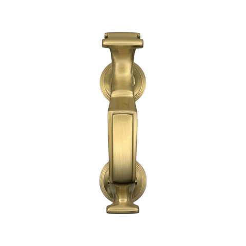 Satin Brass Reeded Doctor Door Knocker
