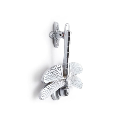 Satin Chrome Dragonfly Door Knocker