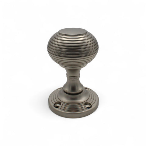 Satin Nickel Beehive Door Knobs Knob Pair Set Quality Sprung Mortice Solid