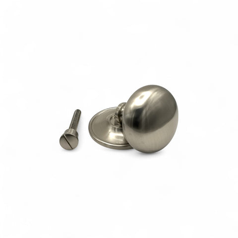 Satin Nickel Plain Cottage Centre Door Knob