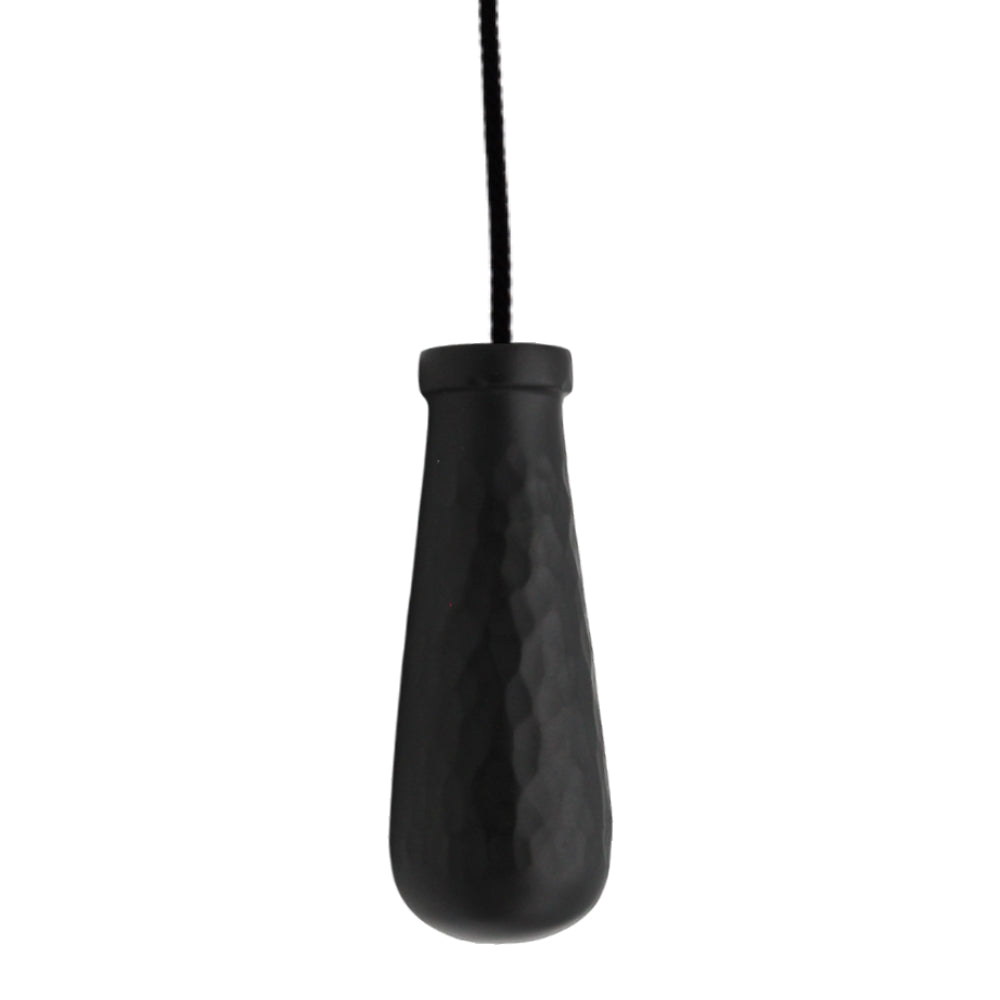 Solid Brass Hammered Light Pull – Powder Coated Black Finish – ABHardware